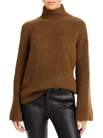 French Connection Womens Ribbed Knit Mock Turtleneck Sweater In Multi