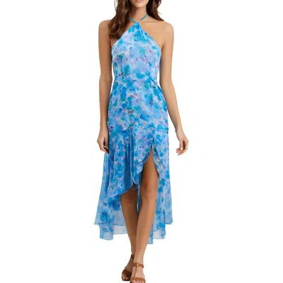 French Connection Womens Ruffled Manmade Fit & Flare Dress