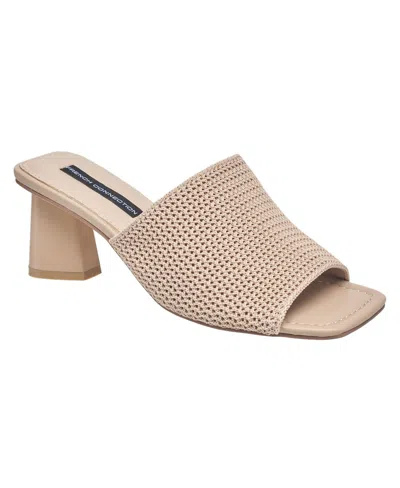 French Connection Womens Sevran Knit Mule In Beige