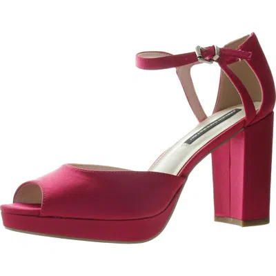 French Connection Womens Solid Man Made Pumps In Pink