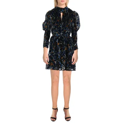 French Connection Womens Special Occasion Mini Shift Dress In Blue