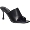 French Connection Womens Toe Loop Vegan Leather Mules In Black