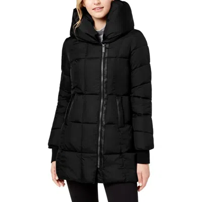 French Connection Womens Winter Parka Coat In Black