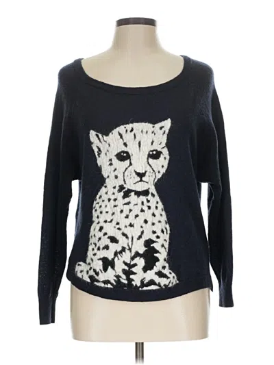 Pre-owned French Connection Wool Pullover Sweater In Black