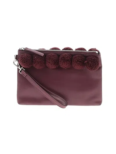 Pre-owned French Connection Wristlet In Burgundy