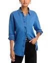 French Connection Zaves Chambray Shirt In Mid Wash