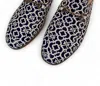 French Curve Women's Printed Mules In Blue And White In Multi