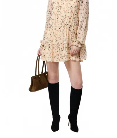 French Girl Marina Silky Mini Dress In Cream In White