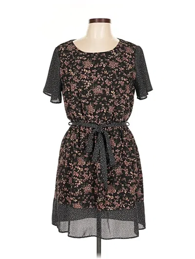 Pre-owned French Grey Casual Dress In Black