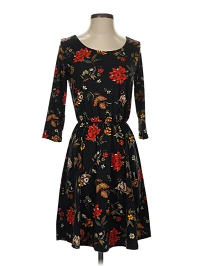 Pre-owned French Grey Casual Dress In Black