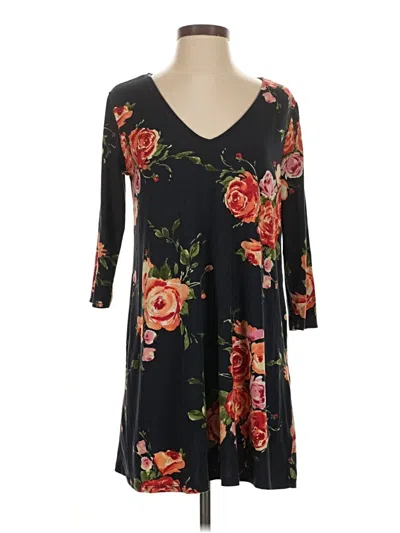Pre-owned French Grey Casual Dress In Black