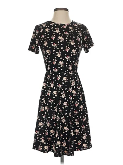 Pre-owned French Grey Casual Dress In Black