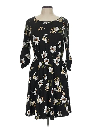 Pre-owned French Grey Casual Dress In Black