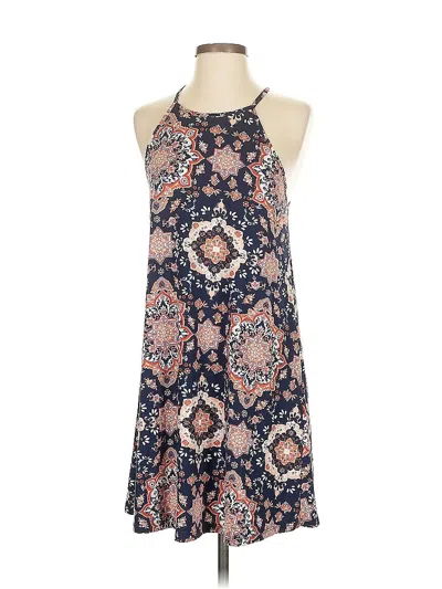 Pre-owned French Grey Casual Dress In Blue