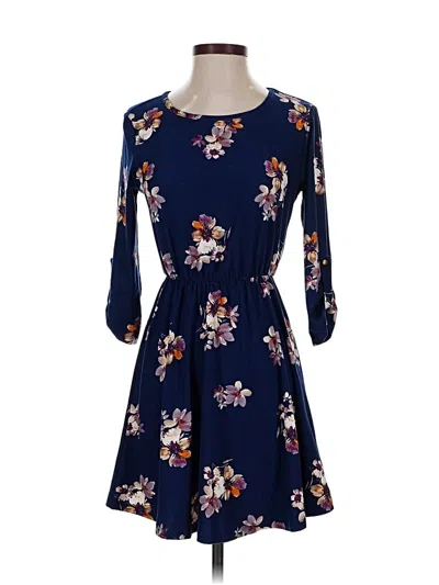 Pre-owned French Grey Casual Dress In Blue