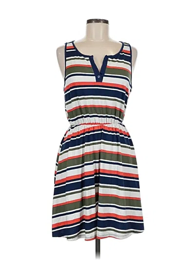 Pre-owned French Grey Casual Dress In Blue