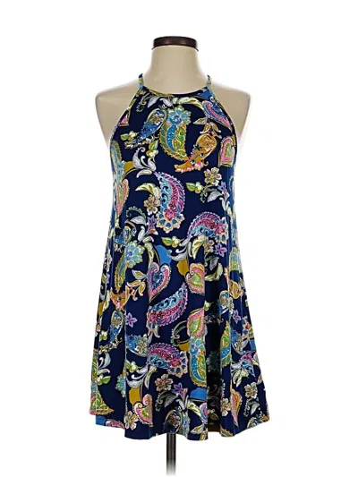 Pre-owned French Grey Casual Dress In Blue