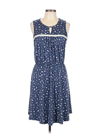 Pre-owned French Grey Casual Dress In Blue