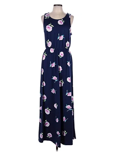 Pre-owned French Grey Casual Dress In Blue