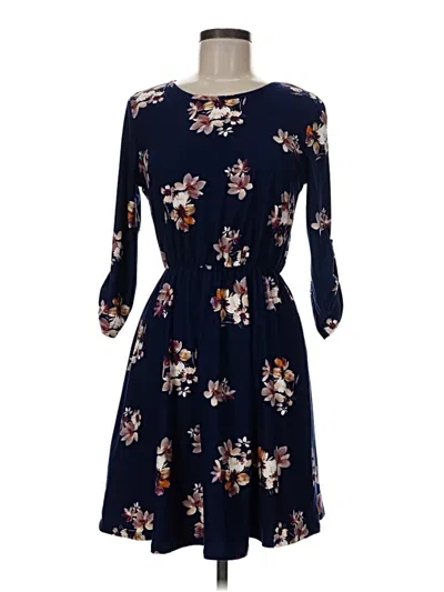 Pre-owned French Grey Casual Dress In Blue