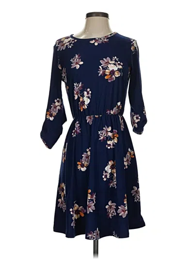 Pre-owned French Grey Casual Dress In Blue