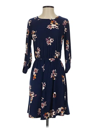 Pre-owned French Grey Casual Dress In Blue