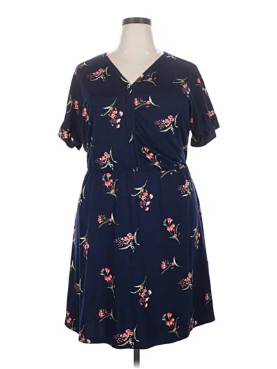 Pre-owned French Grey Casual Dress In Blue
