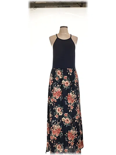 Pre-owned French Grey Casual Dress In Blue