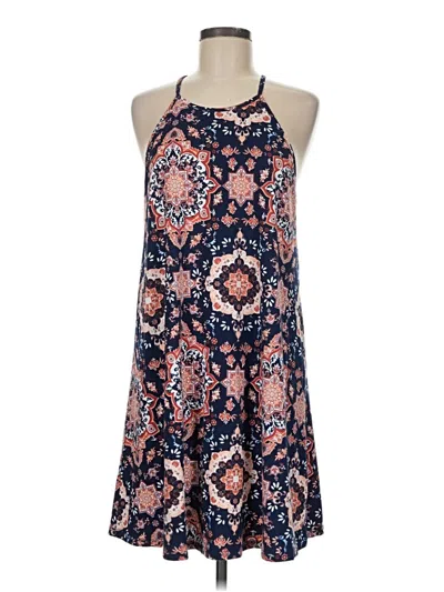Pre-owned French Grey Casual Dress In Blue