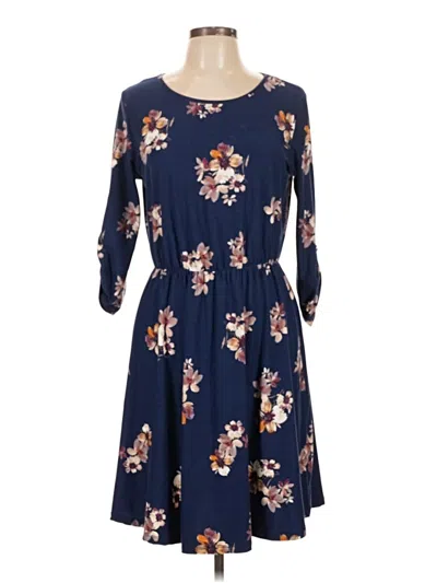 Pre-owned French Grey Casual Dress In Blue