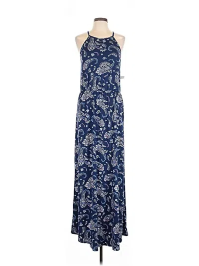 Pre-owned French Grey Casual Dress In Blue