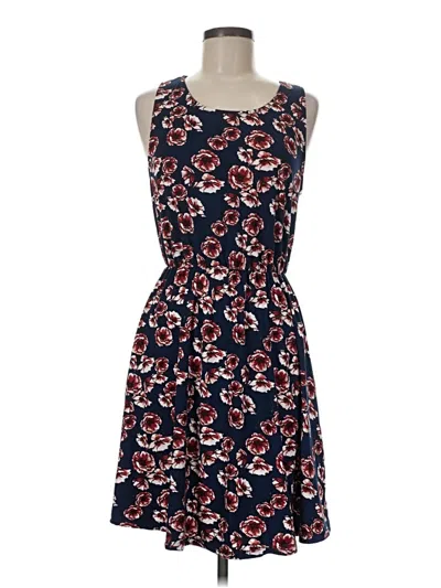 Pre-owned French Grey Casual Dress In Blue