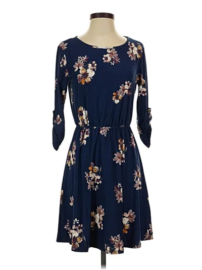 Pre-owned French Grey Casual Dress In Blue