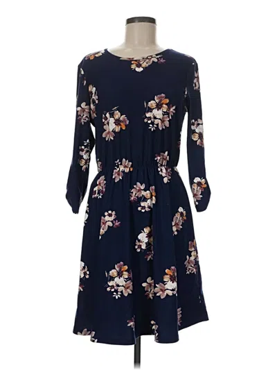 Pre-owned French Grey Casual Dress In Blue