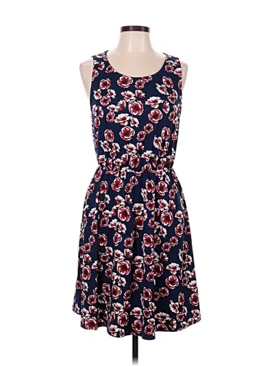 Pre-owned French Grey Casual Dress In Blue