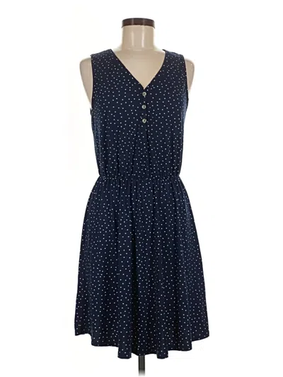 Pre-owned French Grey Casual Dress In Blue