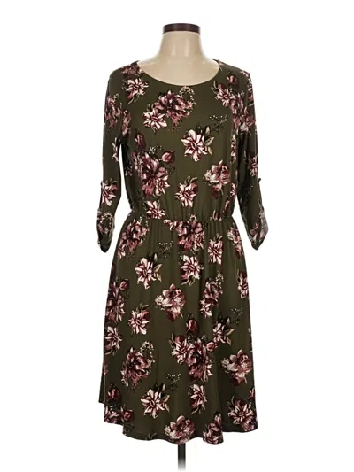 Pre-owned French Grey Casual Dress In Brown