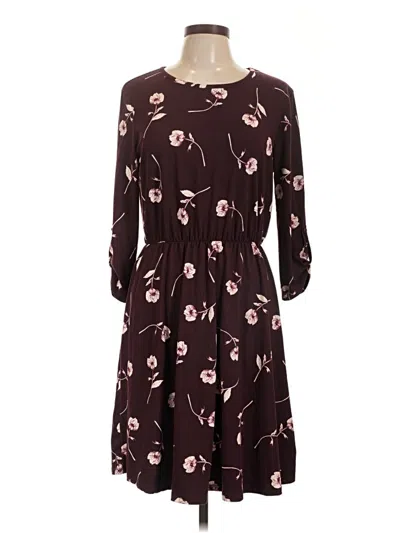 Pre-owned French Grey Casual Dress In Brown