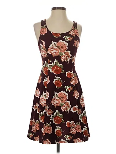 Pre-owned French Grey Casual Dress In Brown
