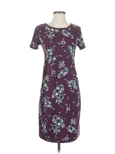 Pre-owned French Grey Casual Dress In Burgundy