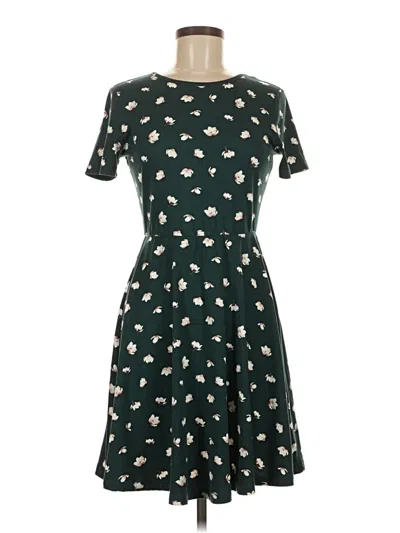 Pre-owned French Grey Casual Dress In Green