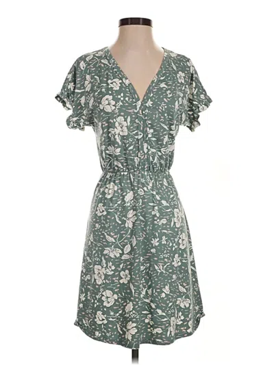 Pre-owned French Grey Casual Dress In Green