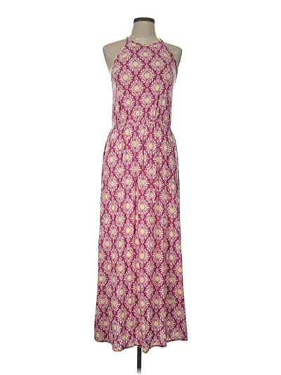 Pre-owned French Grey Casual Dress In Pink