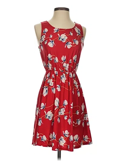Pre-owned French Grey Casual Dress In Red