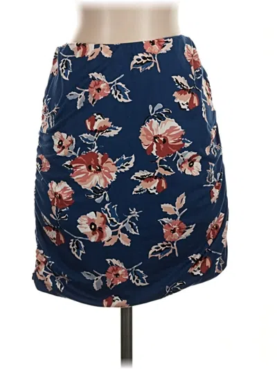 Pre-owned French Grey Casual Skirt In Blue