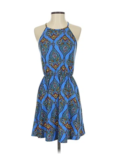 Pre-owned French Grey Cocktail Dress In Blue