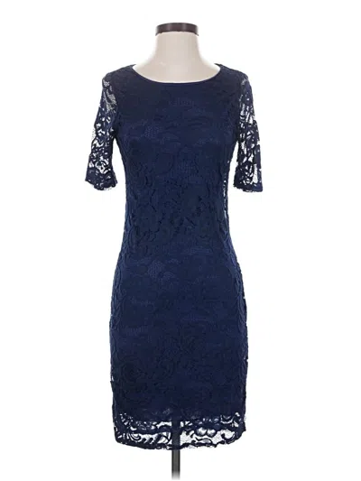 Pre-owned French Grey Cocktail Dress In Blue