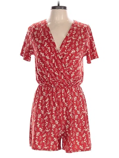 Pre-owned French Grey Romper In Red