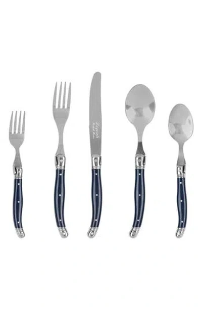 French Home 20-piece Laguiole Flatware Set In Blue