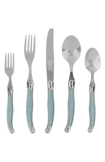 French Home 20-piece Laguiole Flatware Set In Blue
